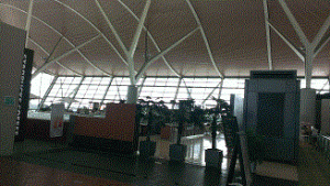 上海浦東国際空港内